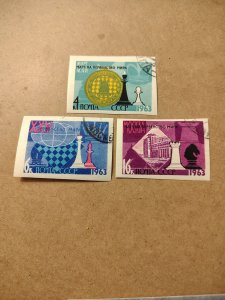 Russia #2742-44 imperf.