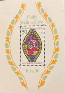 GERMANY 1976. Christmas. 1 HB with 1 seal. MNH