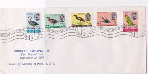 ethiopia fdc large multi stamps   stamps cover ref 12982