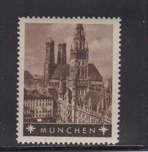 German Tourism Advertising Stamp- Cities, Towns & Landmarks - München -  MNH