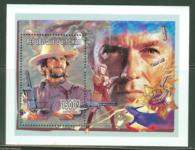 CHAD CLINT EASTWOOD   SOUVENIR SHEET SCOTT#670   MINT NH