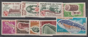 Chad SC 112-114, 116-120 &C23 MNH