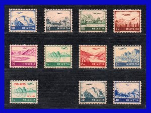 1941 - 1948 - Suiza - Scott C 27 / C 34 + C 35 + C 43 / C 44 - MNH - SU- 712 - 7