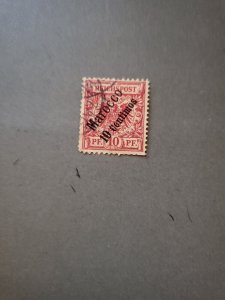 Stamps German Offices in Morocco Scott #3 used