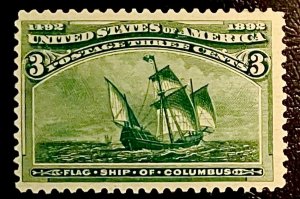 US #232 MINT OG LH VF