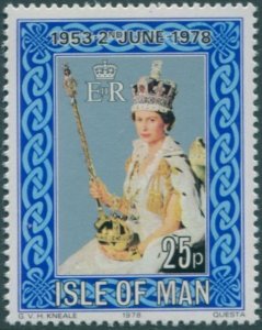 Isle of Man 1978 SG132 25p QEII Coronation MNH