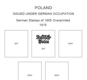 PRINTED POLAND 1860-2010 + 2011-2020 STAMP ALBUM PAGES (699 pages)