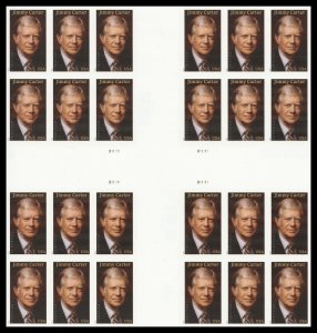 US 6043a Jimmy Carter imperf NDC cross gutter block 24 MNH 2025