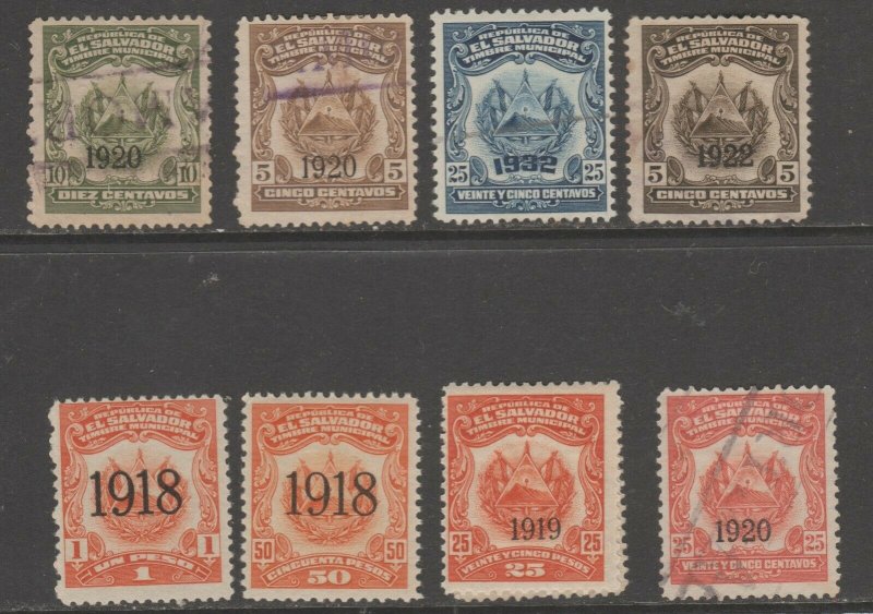 El Salvador Revenue fiscal stamp ml687 cinderella mix  better lot