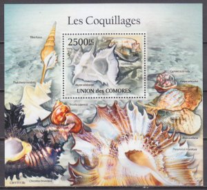 2011 Comoro Islands 2964/B616 Sea shells 13,00 €