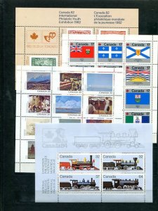 Canada  Beautiful lot of sheets  Mint VF NH  Face $56  -  Lakeshore Philatelics
