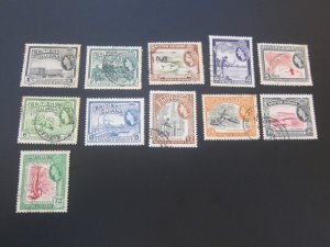 British Guinea 1954 Sc 253-62,264 FU