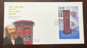 D)2002, GUERNSEY, FIRST DAY COVER, ISSUE CL ANNIVERSARY OF THE PILLAR MAILBOX