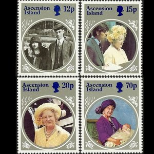 ASCENSION 1985 - Scott# 372-5 Queen Mother Set of 4 NH