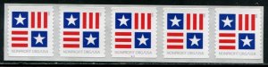 5756 US (5c) Stars & Bars SA coil, MNH PNC/5 B111 w/back # from 10k