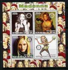 BENIN - 2003 - Madonna #1 - Perf 4v Sheet - MNH - Private Issue