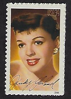 Catalog # 4077 Single Stamp 39 Cent Judy Garland Legends of Hollywood Movies