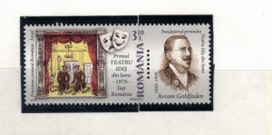 Romania Sc 5142 MNH Set of 2009 - First Yiddish Theater Iasi