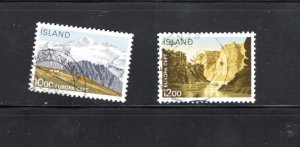 Iceland 1986 Sc#622-623 Europa 1986 - Protection of the Environment Used