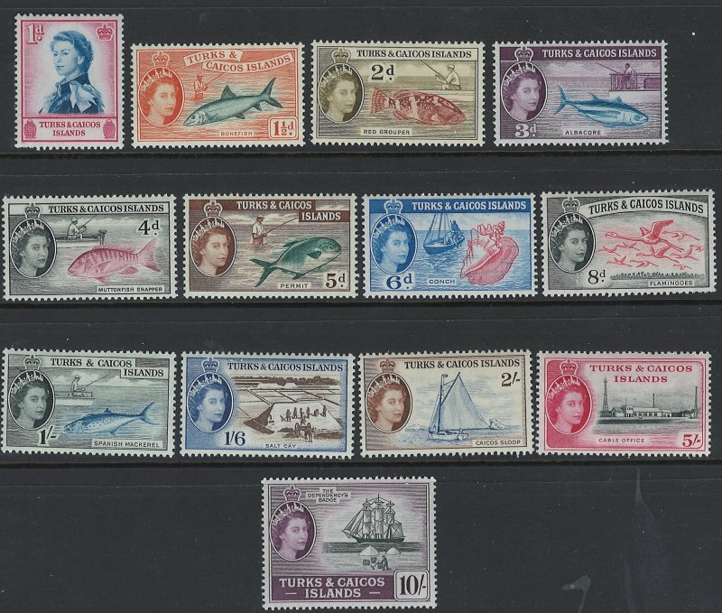 Turks & Caicos Scott 121-134 MNH! Complete Set!