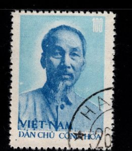 North Viet Nam Scott 56 used CTO 1957 Ho Chi Min stamp favor canceled