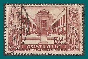 Australia 1958 War Memorial, used 309,SG303