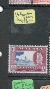 MALAYA  KELANTAN  (P1109B) SULTAN   $1.00  SG 92  MOG 