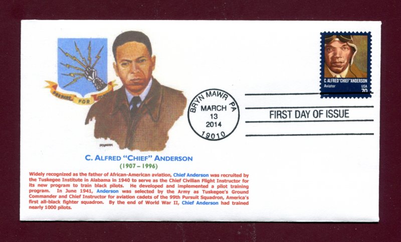 Sc. 4879 C. Alfred Chief Anderson FDC - Thrifty Photo 1