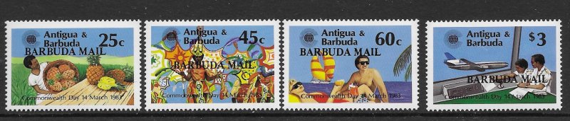 Barbuda 569-72  1983  set 4  VF  NH