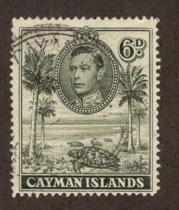 CAYMAN ISLANDS SC# 107 F-VF U 1943