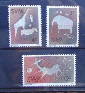 South West Africa 1974 Twyfelfontein Rock Engravings set MNH ART