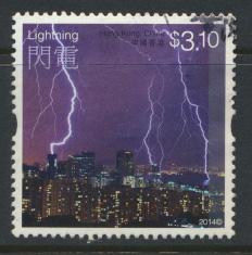 Hong Kong 1859 Used / Fine Used    Weather  Lightning - 2014 issue 