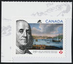 Canada 2649 MNH 250 Years of Postal History, Benjamin Franklin