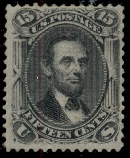 US #98, 15¢ Lincoln “F” Grill, og, XLH, few tone spots, PF cert, Scott $4,250.00