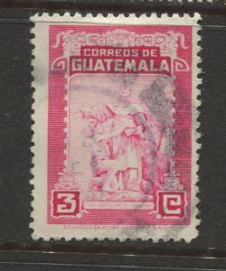 Guatemala - Scott 328 - General Issue -1949 - FU - Single 3c Stamp