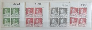 Greenland Blocks Of 4 UM/Mint Postage Stamps