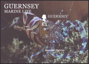 Guernsey #1260-1266, Complete Set(7), 2014, Marine Life, Never Hinged