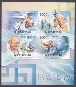 2012 Guinea-Bissau 6032-6035KL Princess  Diana / Mahatma Gandhi 13,00 €