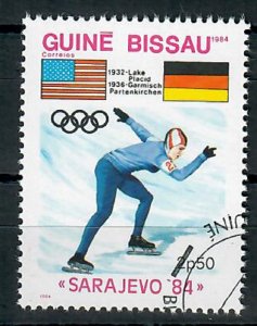 Guinea-Bissau 530 Olympic Ice Skating used single