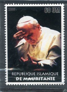 Mauritania 2003 POPE JOHN PAUL II Holiness 1 value Perforated Mint (NH)