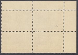 Canada - #301 Fur Resources Plate Block #2 - MNH