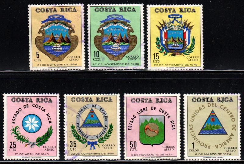 Costa Rica #C515-22 ~ Shrt Set 7/8 ~ Used, HMR, MX