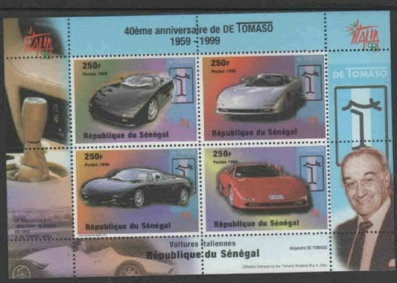 SENEGAL #1346 1998 ITALIA '98 MINT VF NH O.G SHEET 4 