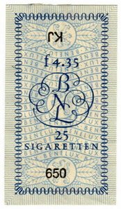 (I.B) Netherlands Revenue : Tobacco Duty 4.35Fr (Benelux) unlisted