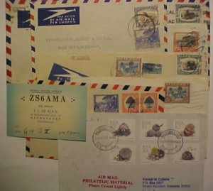 SOUTH AFRICA 8 COVERS 1927 / 1988 7 TO US INCLUDES 1 EXCISED DURBAN 1948