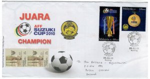 Malaysia 2011 Used FDC Stamps Scott 1345-1346 Sport Soccer Football