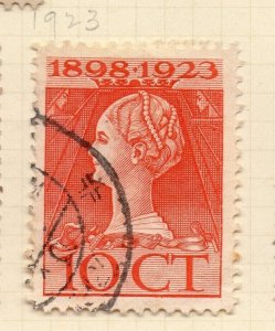 Netherlands 1923 Early Issue Fine Used 10c. NW-158709