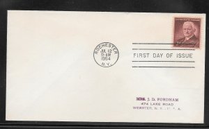 Just Fun Cover #1062 FDC JUL/12/1954 Cachet (my4265)