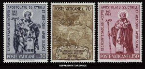 Vatican City Scott 369-371 Mint never hinged.