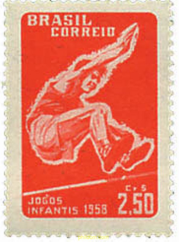 206174 HINGED BRASIL 1958 JUEGOS DEPORTIVOS JUVENILES